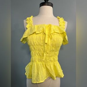 Cute Yellow Tank Top-Medium